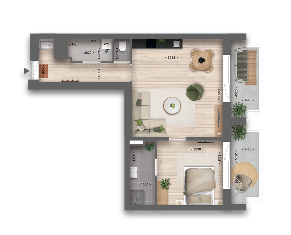 mediumsize floorplan